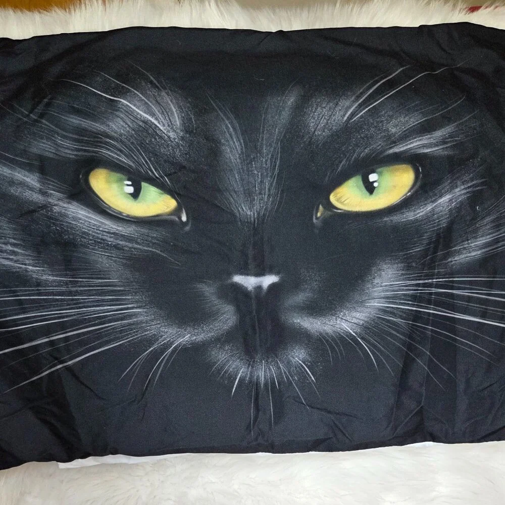 Halloween 2 Pumpkin Light Up 2 Cat Pillowcases Bloody Garland Soap Dispenser